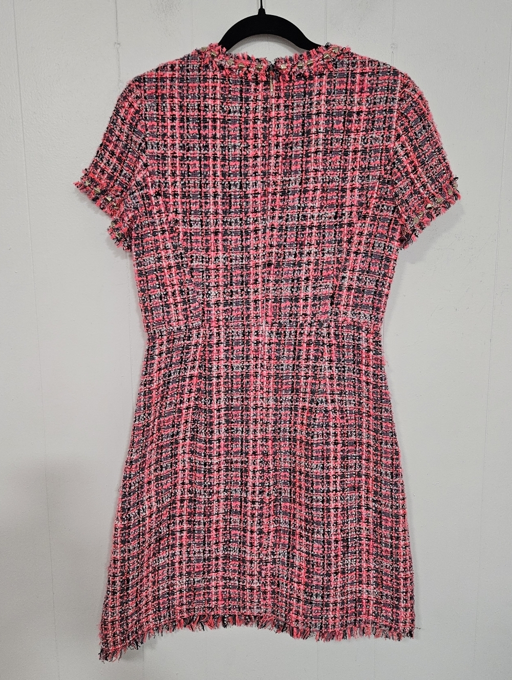 Kate Spade New York Spade Stud Tweed Sheath Dress in the color "Perfect Peony" - Picture 3 of 7